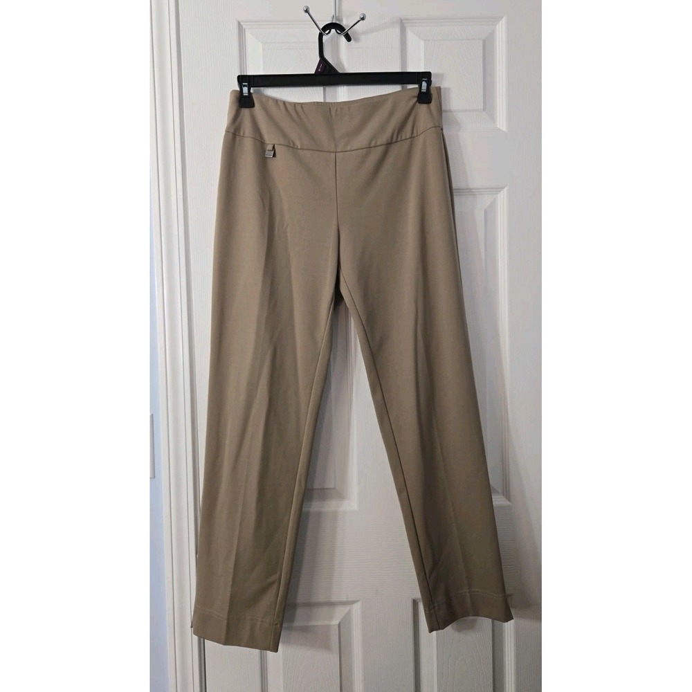 Slim-Sationby Multiples Womans Pullup Pants Size 8 Tan